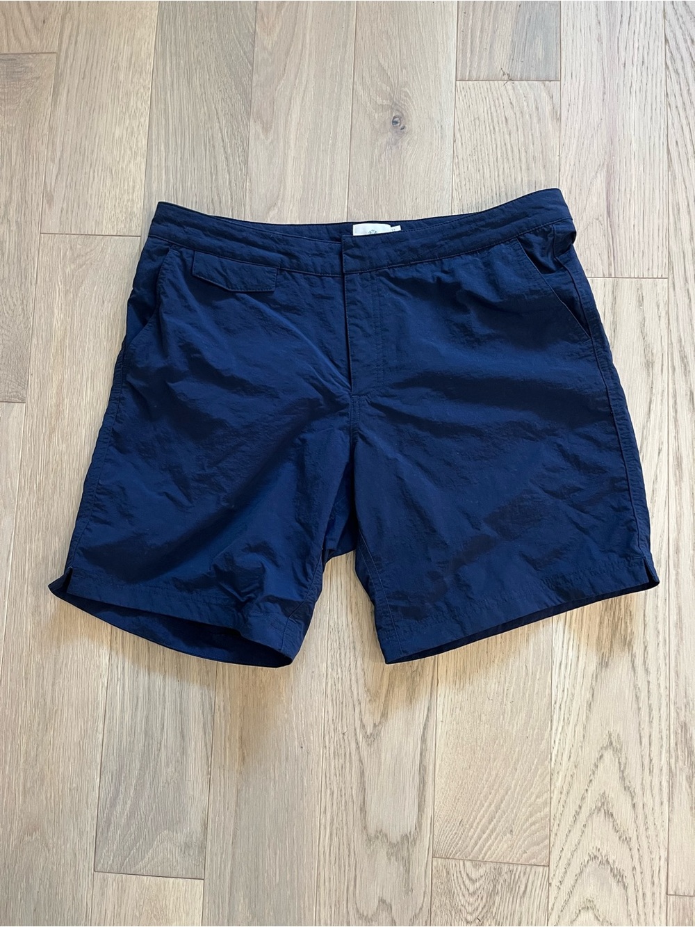Sunspel Classic Swim Short Navy Polyamide 7” Inseam Size 33